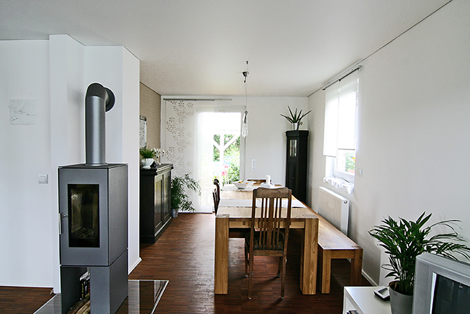 Holz in Form Ess- Wohnzimmer Gestaltung